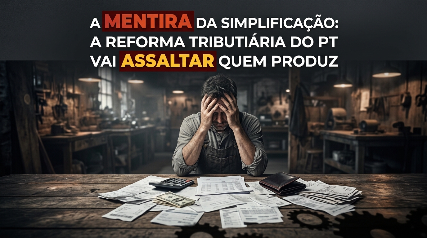 OPINIÃO: A mentira da simplificação — a reforma tributária do PT vai assaltar quem produz
