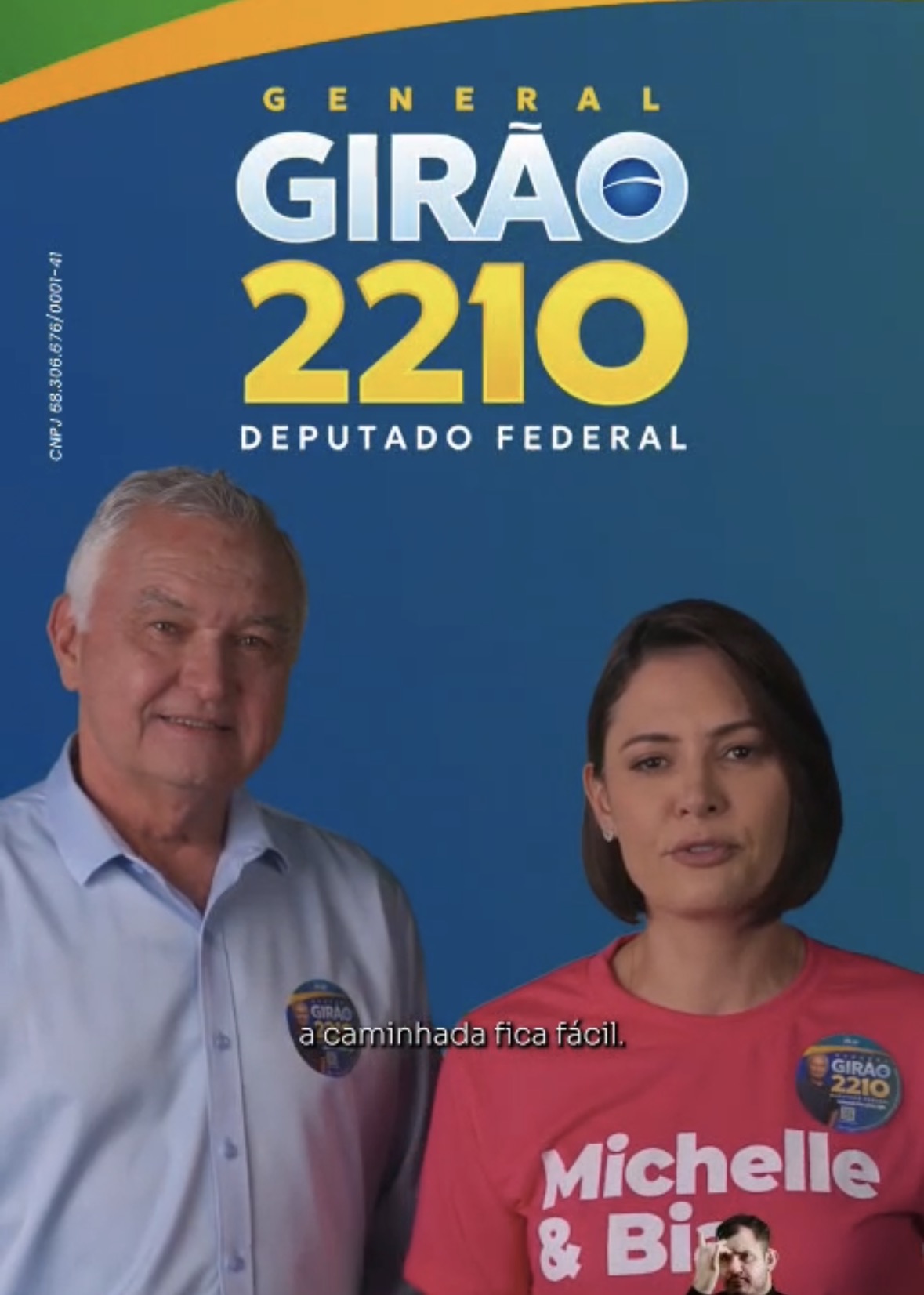 Michelle Bolsonaro pede voto para o General Girão e confirma o parlamentar como único deputado da direita raiz no RN