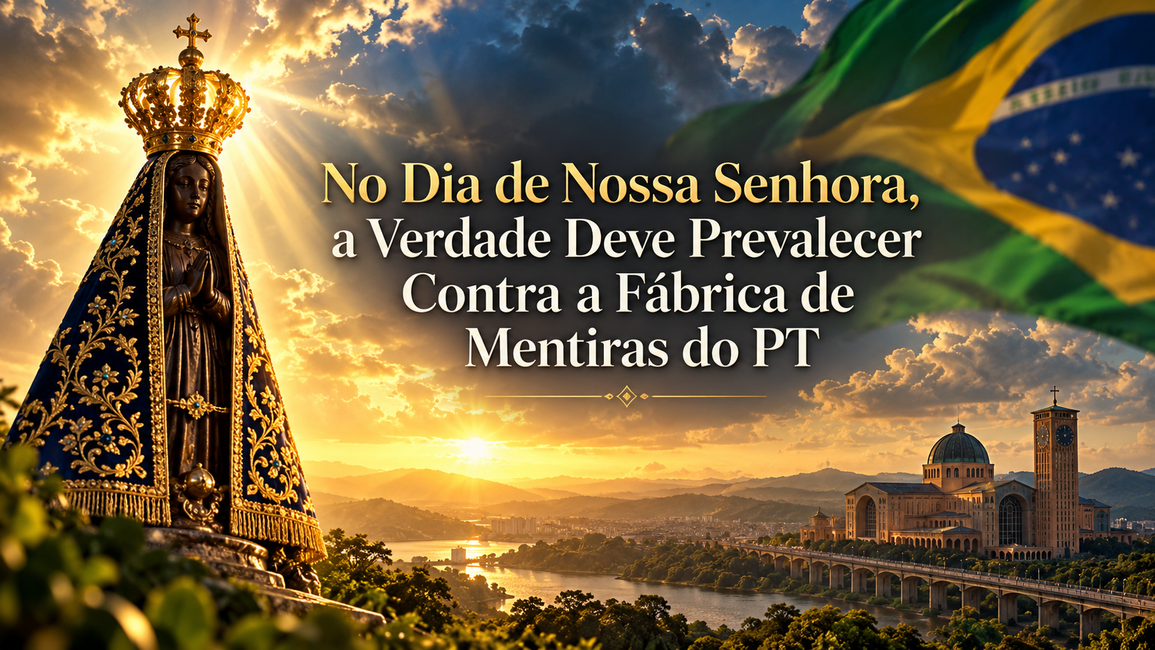 OPINIÃO: No Dia de Nossa Senhora, a Verdade Deve Prevalecer Contra a Fábrica de Mentiras do PT
