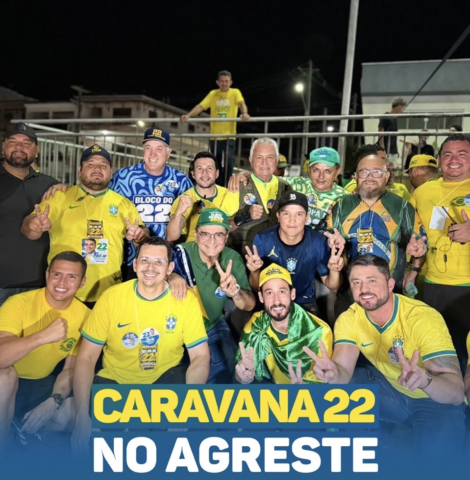 Com presença do General Girão, Caravana 22 reúne multidão no Agreste em apoio a Flávio Bolsonaro
